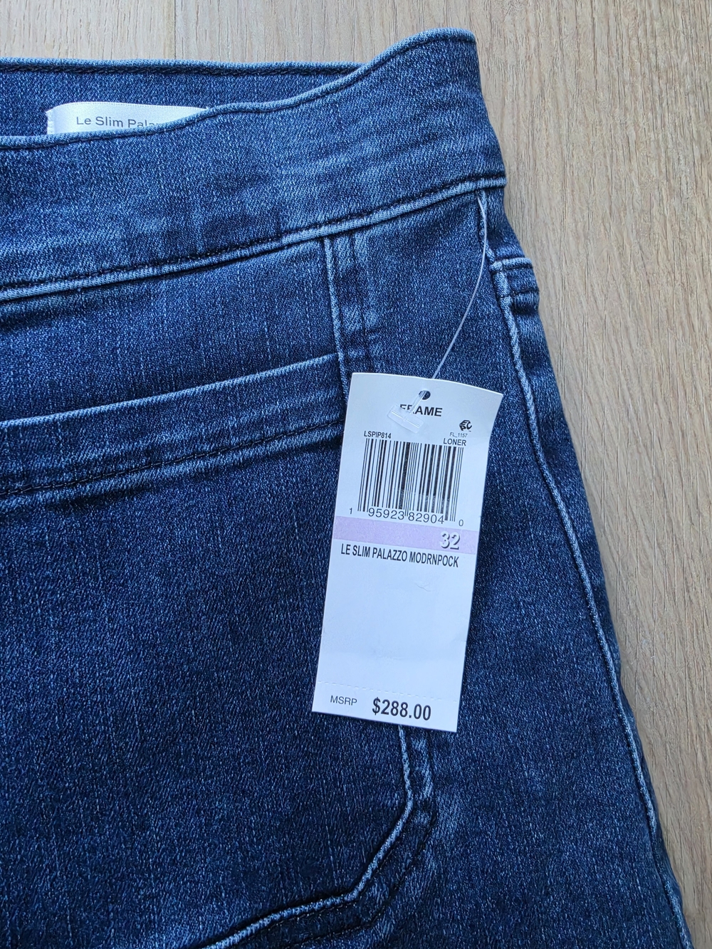 FRAME NWT Le Slim Palazzo High Rise Wide Leg Jeans Size 32 - Picture 10 of 10